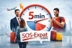 صورة علامة SOS Expat عن مساعدة هاتفية لأي موقف في الخارج للمغتربين في الهند