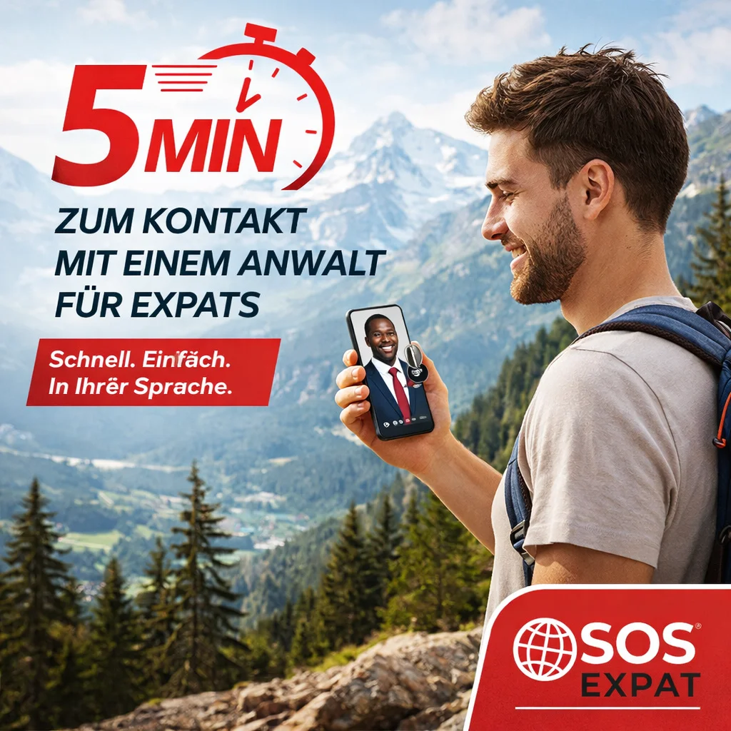 صورة توضح مساعدة في التأشيرات والإجراءات والحياة اليومية في الخارج من SOS Expat — متاحة في ألمانيا و197 دولة