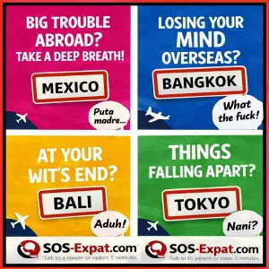 Image de marque SOS Expat illustrant la aide visa, demarches administratives et vie quotidienne a l'etranger pour les expatries en international