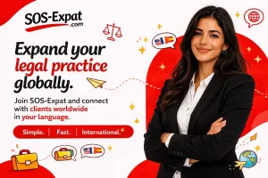 Visuel montrant le service de aide a la demande pour voyageurs et expatries dans le monde par SOS Expat — disponible en international