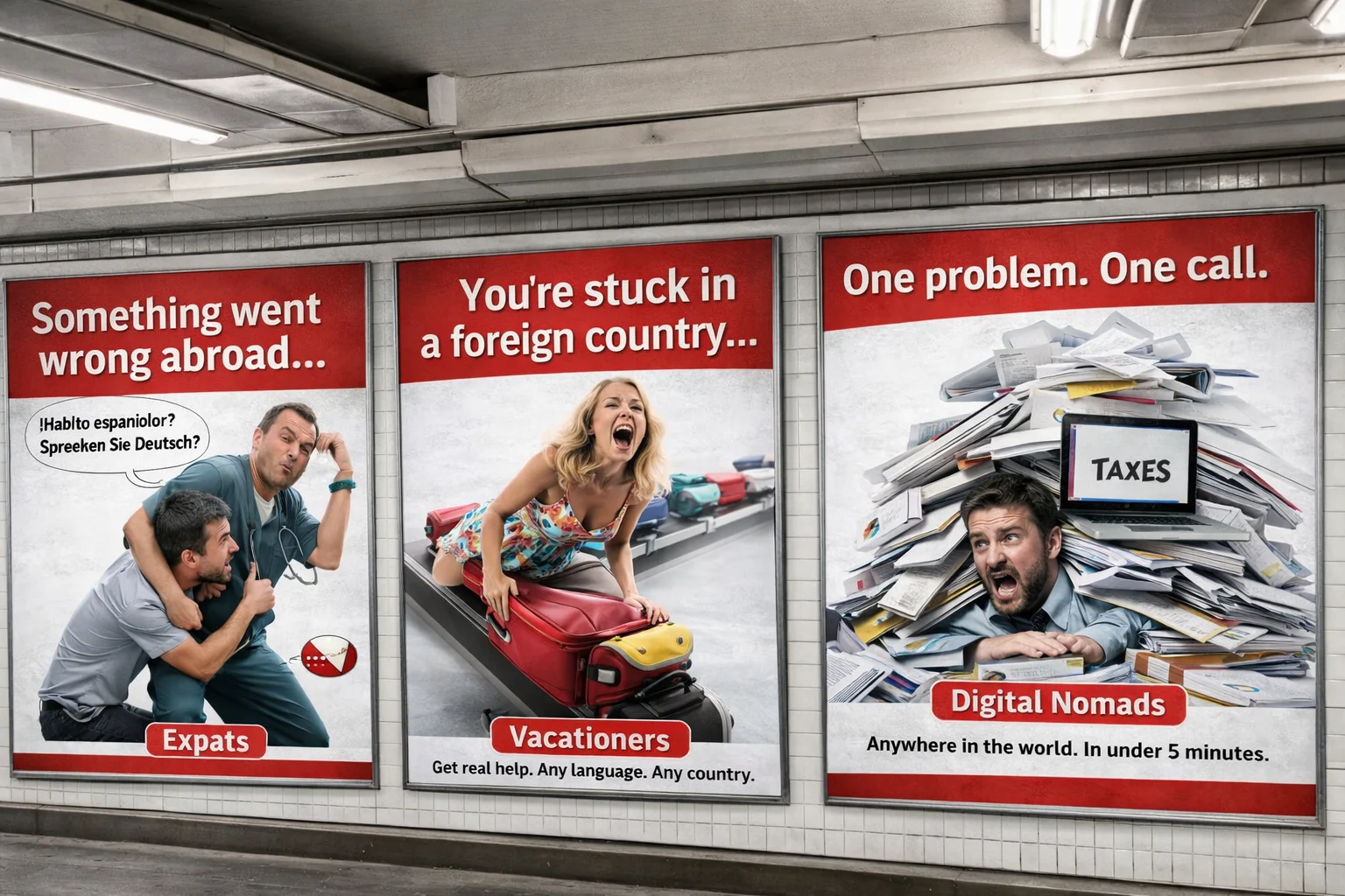 Визуал экстренная помощь за рубежом менее чем за 5 минут от SOS Expat — доступно в по всему миру и 197 странах