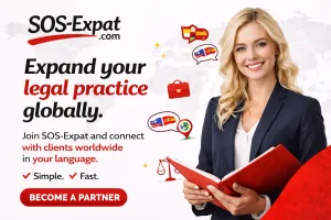 Image de marque SOS Expat illustrant la assistance telephonique multilingue dans 197 pays pour les expatries en international